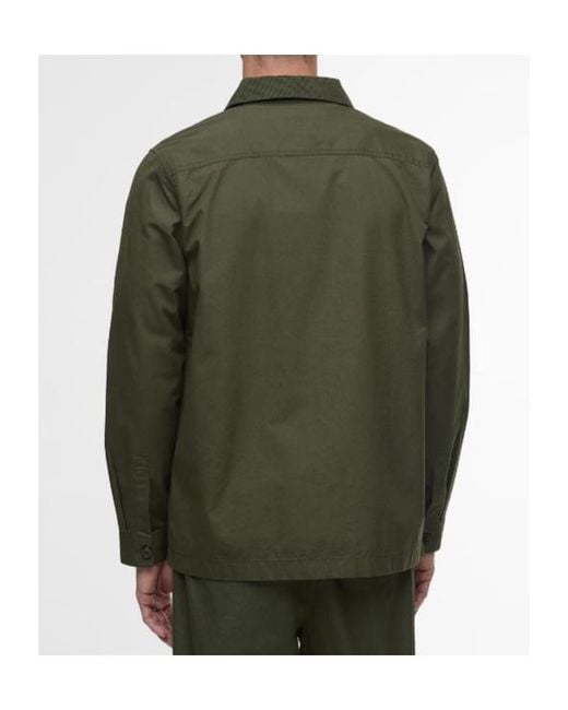 Barbour Green Shirt-Style Casual Jacket for men