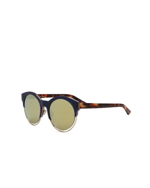 Dior White Round Sunglasses