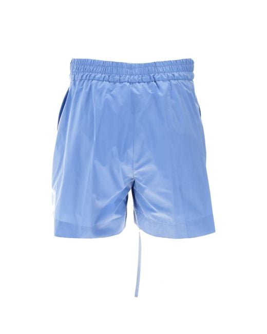P.A.R.O.S.H. Blue Drawstring Shorts
