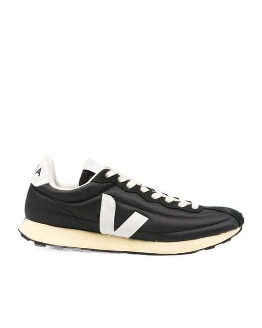 Veja Black Belem Logo-Patch Panelled Sneakers for men