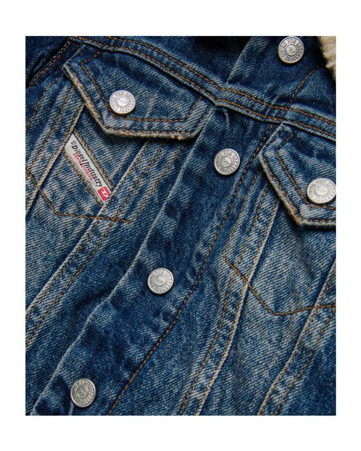 DIESEL Blue Cotton Jacket