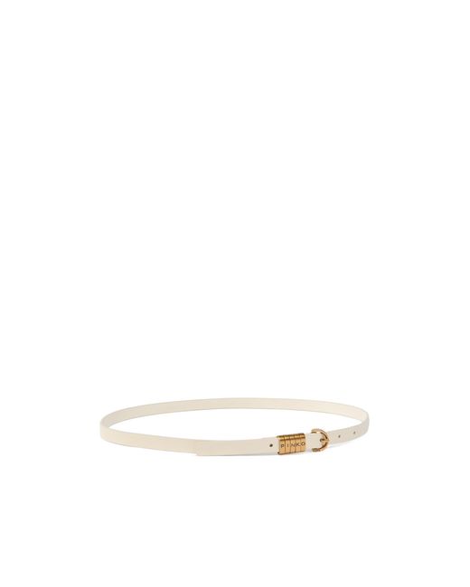 Pinko White Adjustable Waist Belt