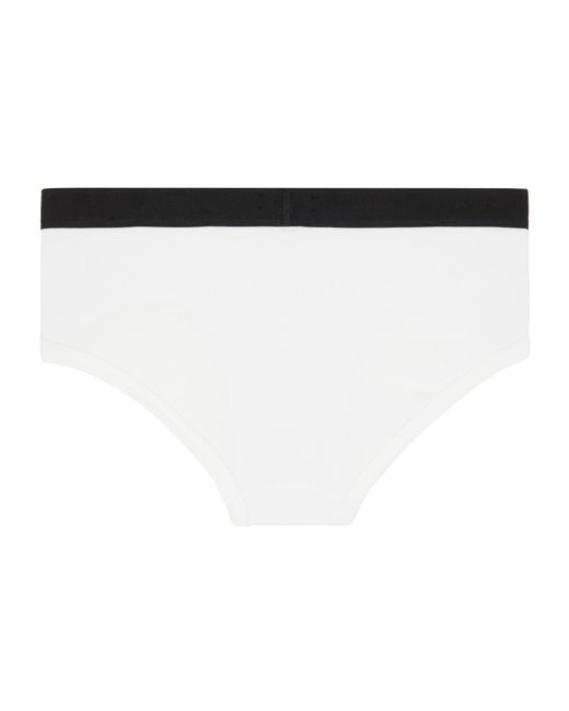 Tom Ford White Elastic Waist Briefs for men