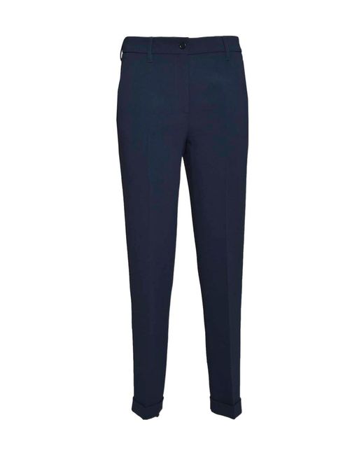 Aspesi Blue Belt Loop Belt Casual Pants