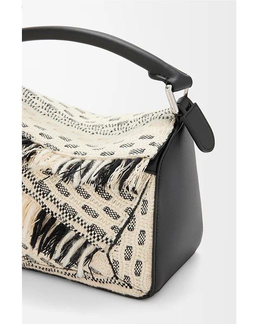 Loewe White Small Puzzle Handbag