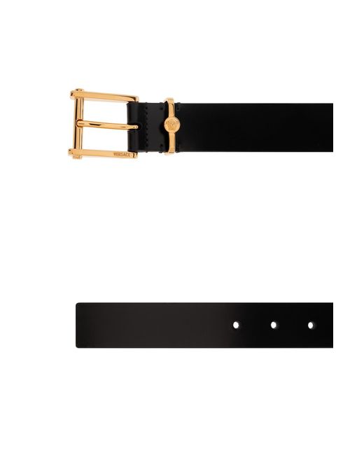 Versace White Logo-Engraved Buckle Belt for men