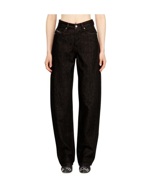 DIESEL Black 1974 D-Ellz Relaxed Wide-Leg Jeans
