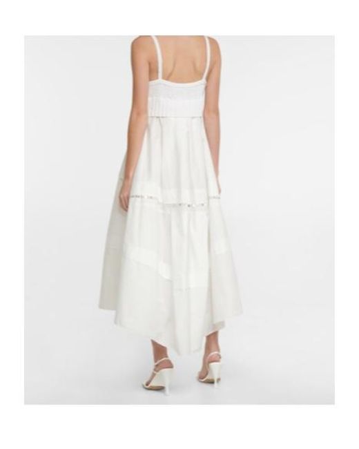 Altuzarra White Lysandra Embellished Midi Dress