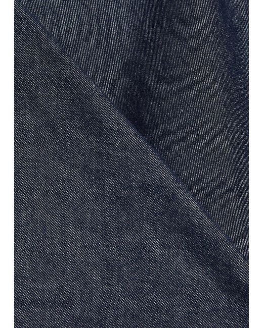 Vince Blue Colette Wide-Leg Chambray Trousers