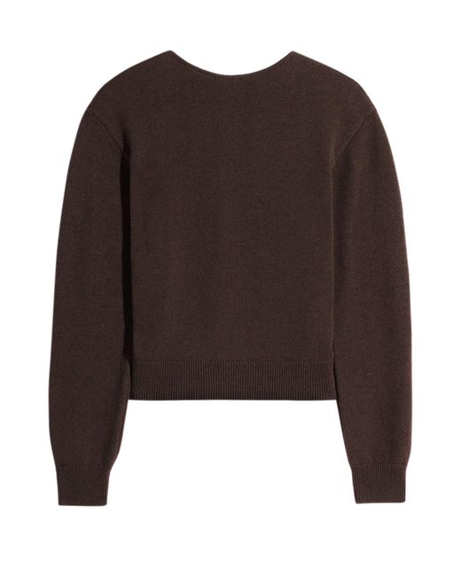 Lemaire Brown Reversible Buttoned Sweater