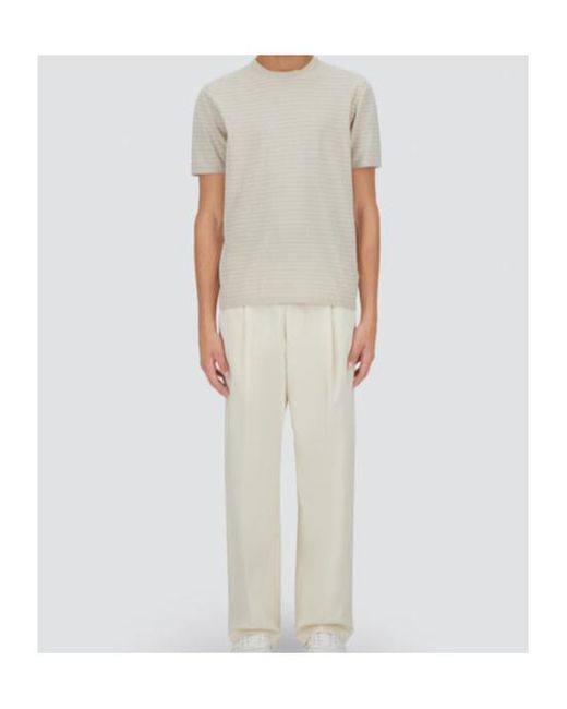 Herno White Striped T-Shirt for men