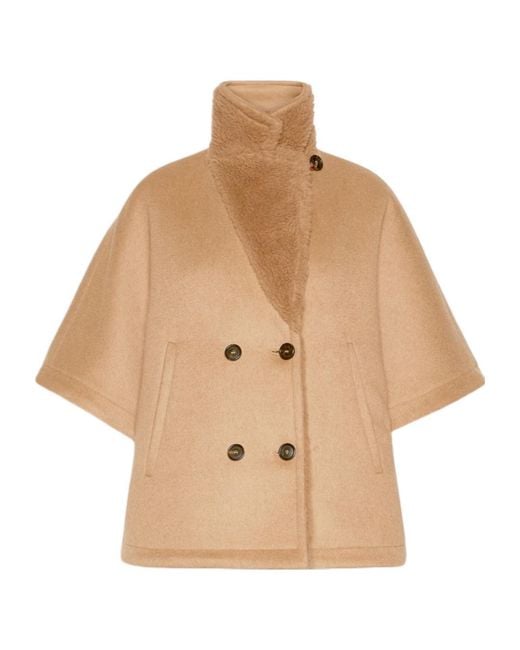 Max Mara Natural Reversible Teddy Bear Cape