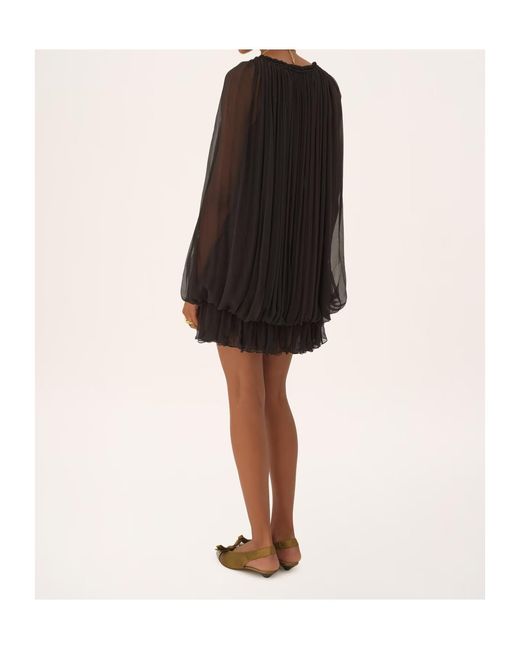 Chloé Black Long-Sleeved Mini Dress