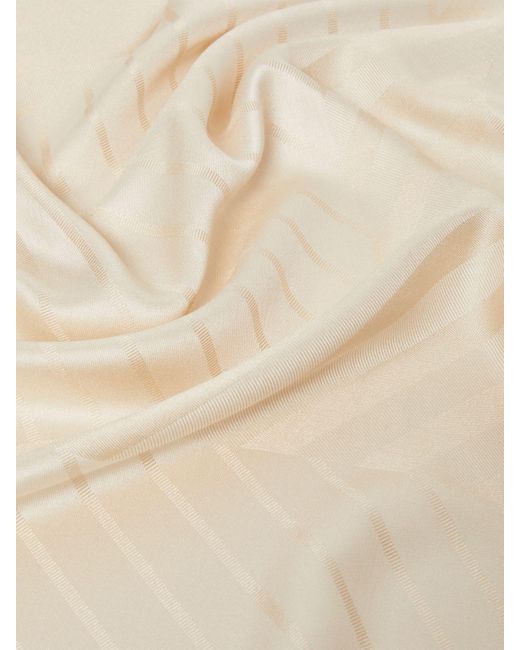 Max Mara Natural Frayed Edge Scarf