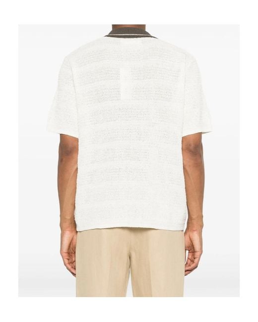 Samsøe & Samsøe White Short Sleeve Shirt for men