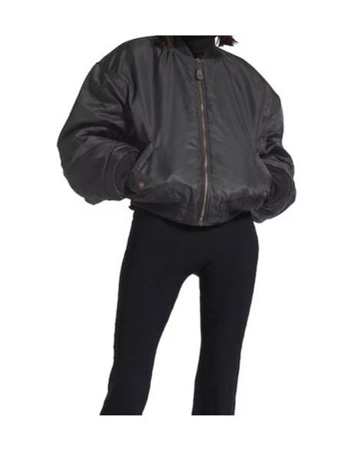 Balenciaga Gray Standard Bomber Jacket