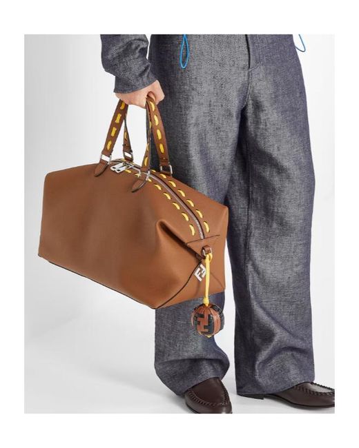 Fendi Brown Lui 45 Duffle Bag for men