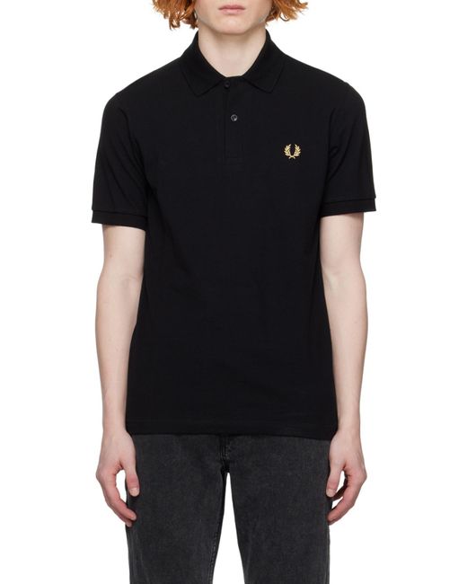 Fred Perry Black M3 Piqué Polo Shirt for men