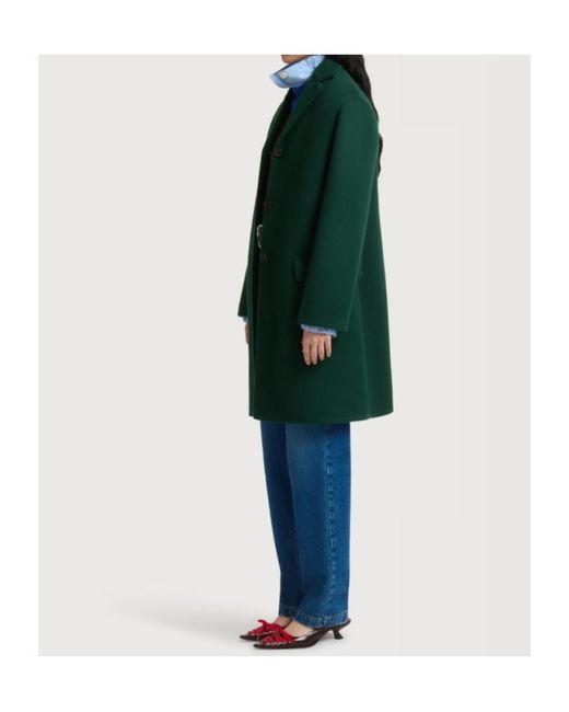 Marni Green Wool-Cashmere Coat