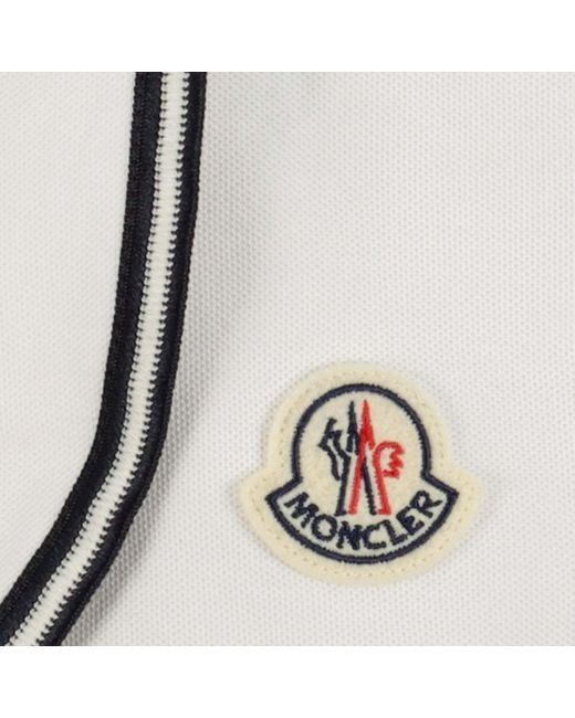 Moncler White A-Line Logo Patch Tennis Skirt