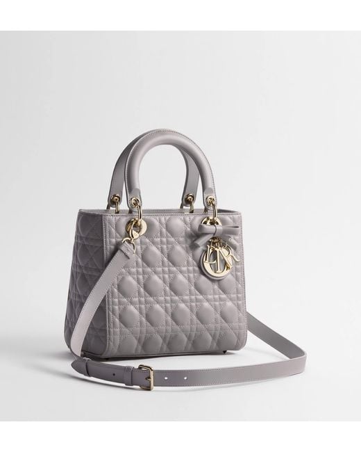 Dior Gray Medium Lady Bag