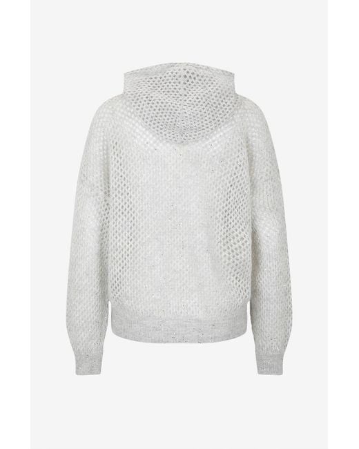 Brunello Cucinelli Gray Long-Sleeved Knitwear