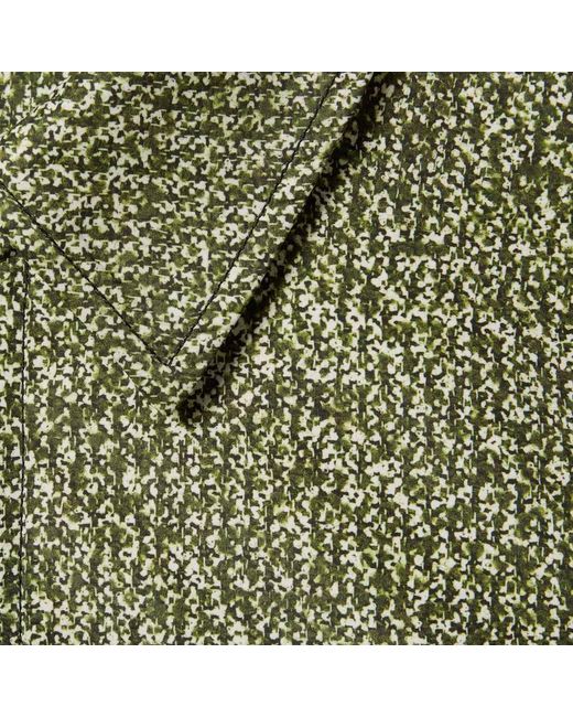 Gucci Green Bonded Poplin Coat for men