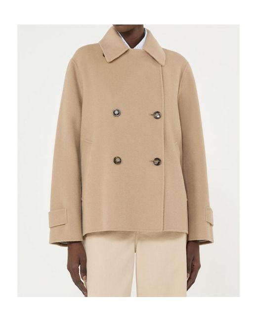Weekend by Maxmara Natural Wkdfantino Double-Breasted Coat
