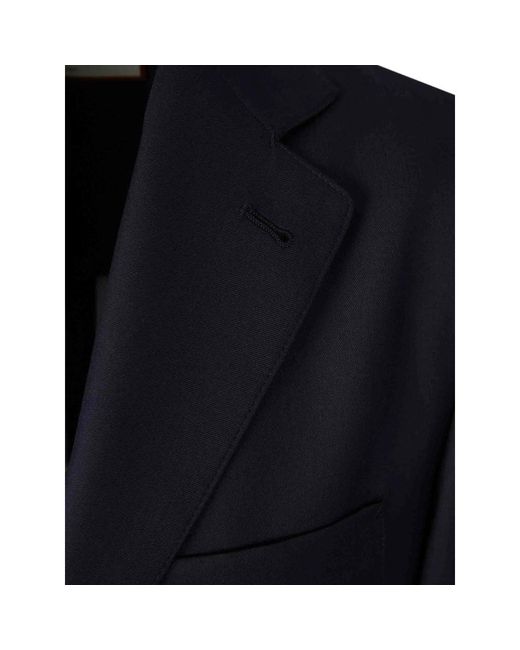 Canali Blue Long-Sleeved Suit Jacket for men