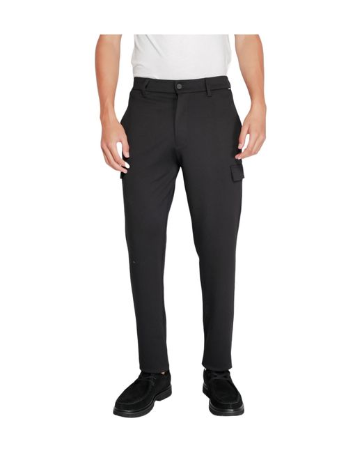 Calvin Klein Black Tapered Casual Pants for men