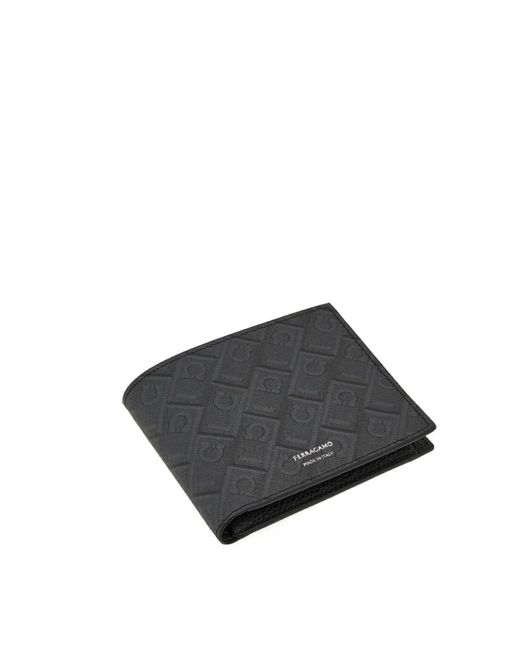 Ferragamo Black Monogram Wallet for men