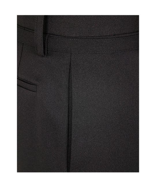 Jil Sander Blue Straight-Leg Belted Tailored Trousers for men