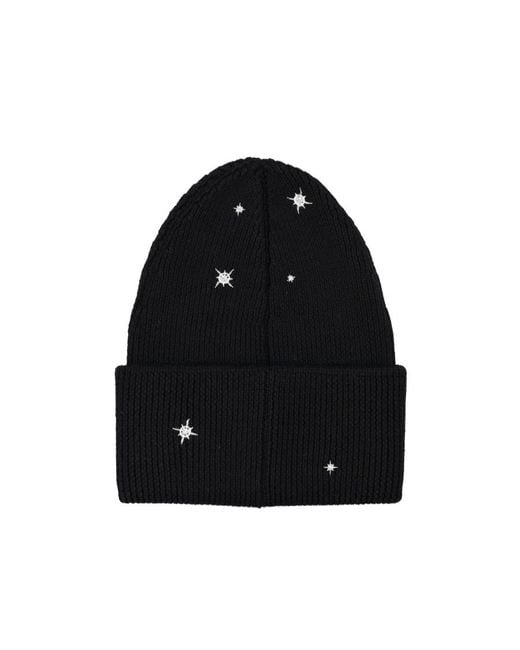 Off-White c/o Virgil Abloh Black Crystal-Embellished Logo Beanie