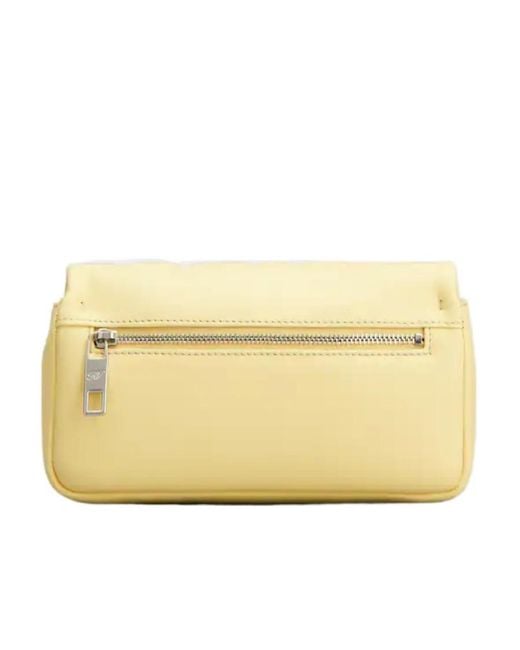 Roger Vivier Natural Ruched Detailed Mini Crossbody Bag