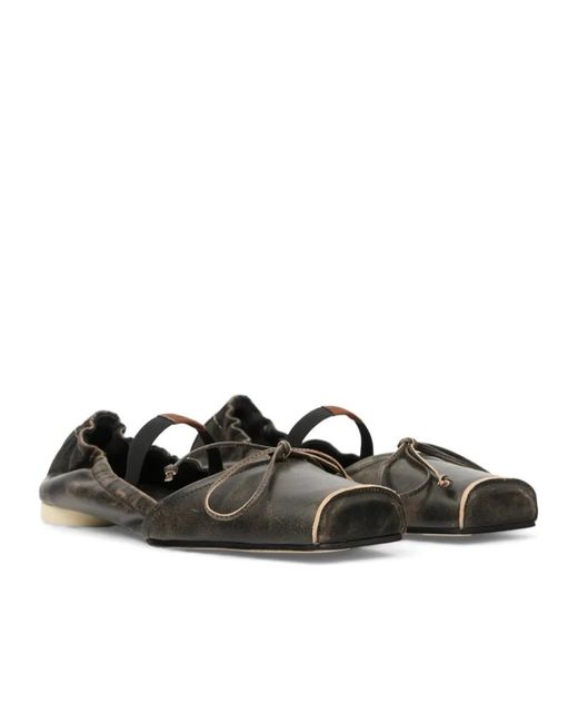 MM6 by Maison Margiela Multicolor Elastic Strap Ballet Flats