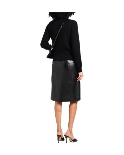 Saint Laurent Black Solid Cashmere Knitwear