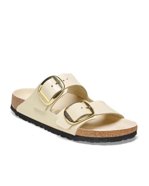 Birkenstock White Arizona Big Buckle High Shine