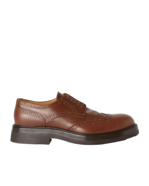 Loro Piana Brown Oliver Walk Derby Shoes for men