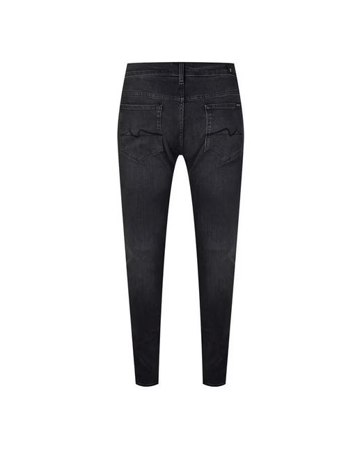 7 For All Mankind Blue Paxtyn Tapered Jeans for men
