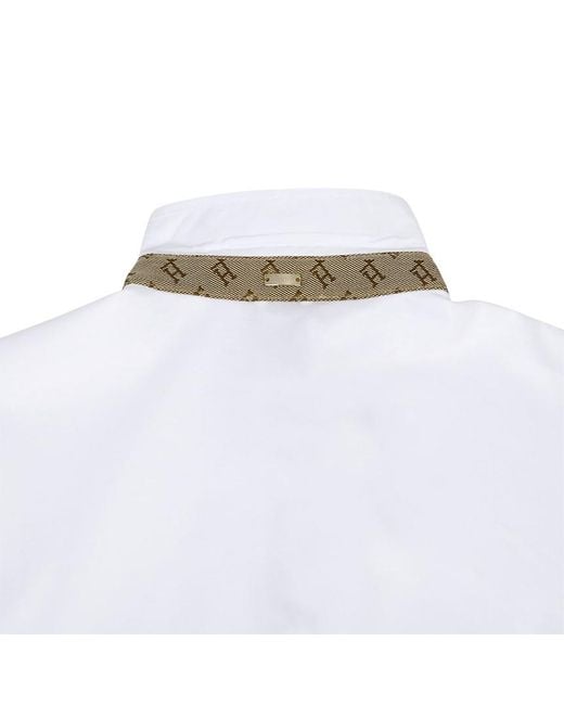 Herno White Button Polo Shirt