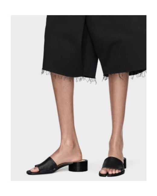 Maison Margiela Black Tabi Slip-On Mules