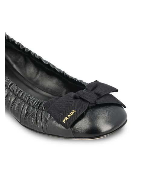 Prada Black Bow-Detail Pumps