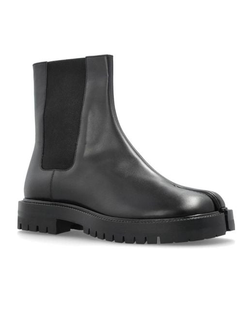 Maison Margiela Black Tabi Toe Chelsea Boots