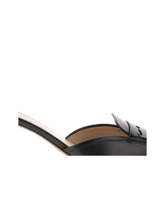 Francesco Russo Black Pointed Toe Pumps