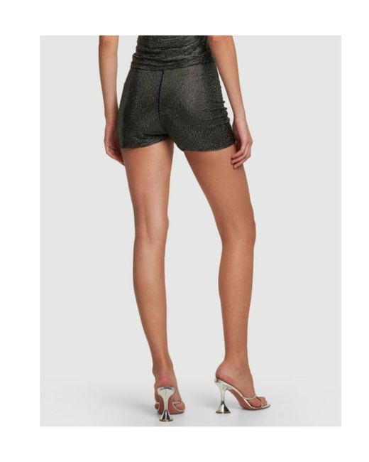 GIUSEPPE DI MORABITO Gray Crystal Trimmed Mini Shorts