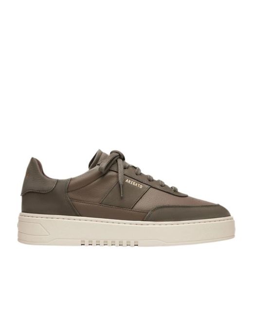 Axel Arigato Brown Round-Toe Low-Top Casual Shoes for men