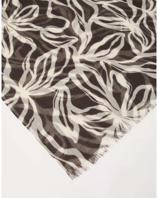 Brunello Cucinelli Multicolor Floral-Print Scarf