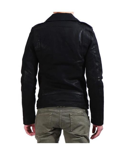 Balmain Black Long-Sleeved Zip-Up Jacket for men