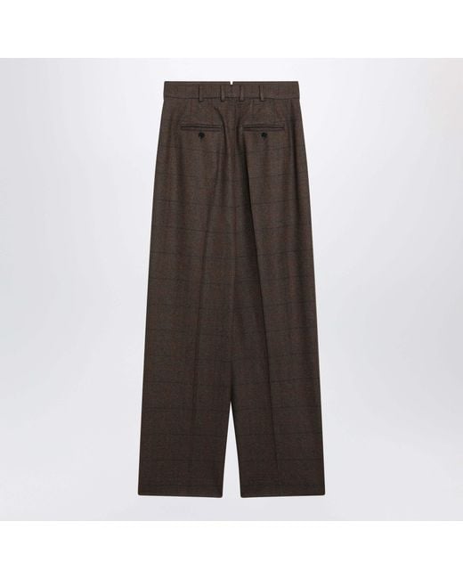 Loro Piana Brown Straight Leg Trousers