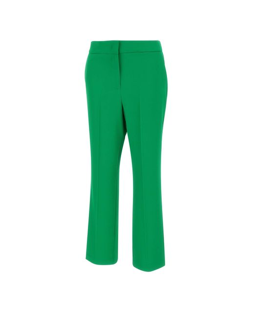 Kaos Green Pressed-Crease Trousers